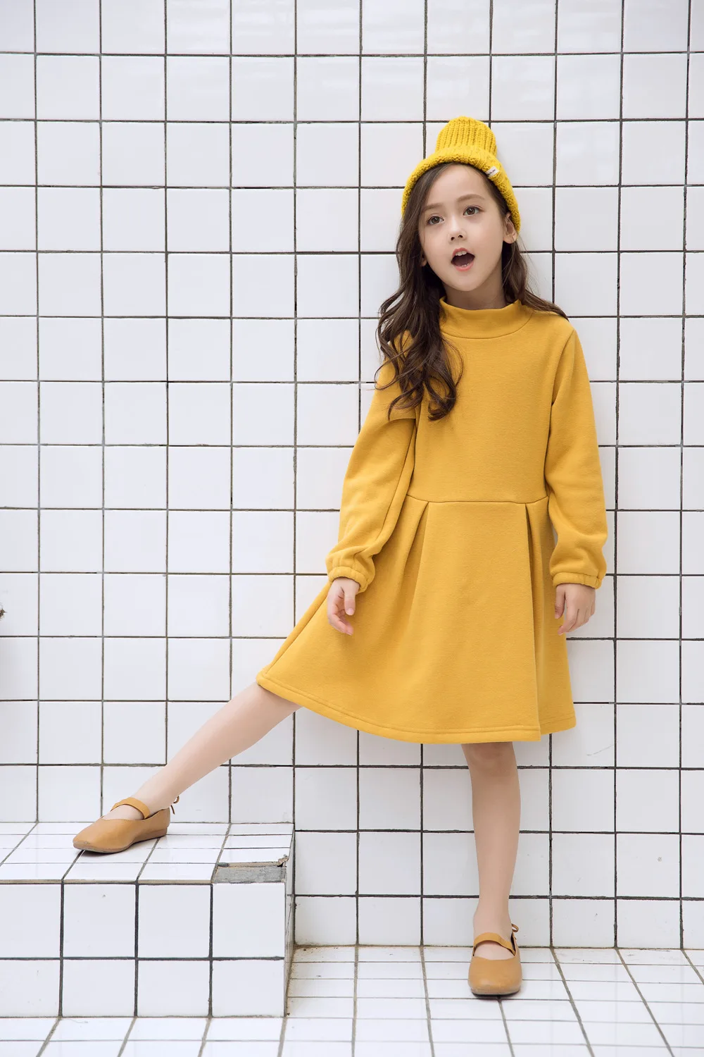 Baby Girls Clothes Autumn Winter Dress Full Sleeves Thermal Chirdren's