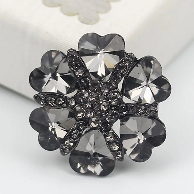 28 мм/38 MM Diamond цветы металлические пуговицы из искусственного бриллианта для пошив