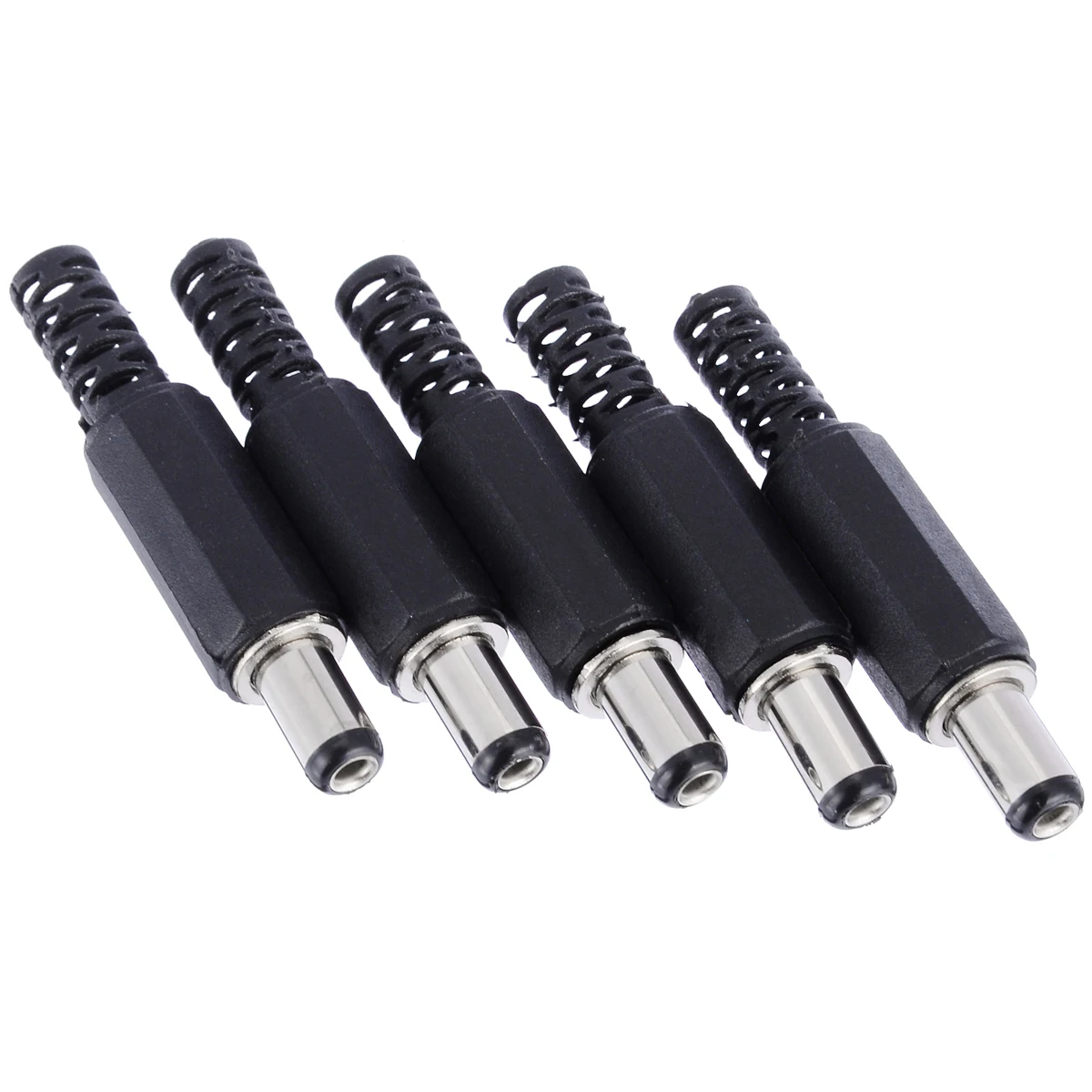5 Set DC Power Male/Female Connector DC5521 2.1mm*5.5mm Male + Female Pair DC Power Plug Socket Jack Connector