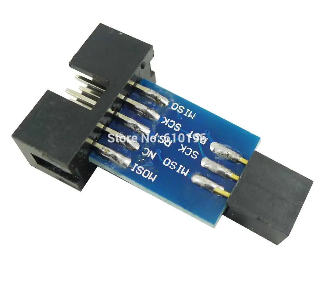 

AVRISP USBASP STK500 10 Pin Turn 6 Pin Adapter Plate Interface Converter Pinboard