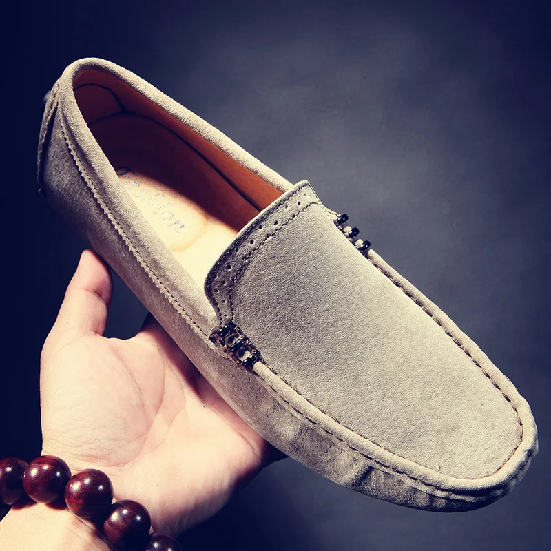 

2017 High Quality Genuine Leather Men Shoes Soft Moccasins Loafers Fashion Brand New Soft Men Flats Comfortable Driving Shoes