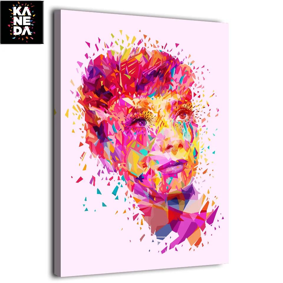 HD печать 1 шт Холст Искусство фильм звезда Одри Хепберн от KANEDA картина украшение