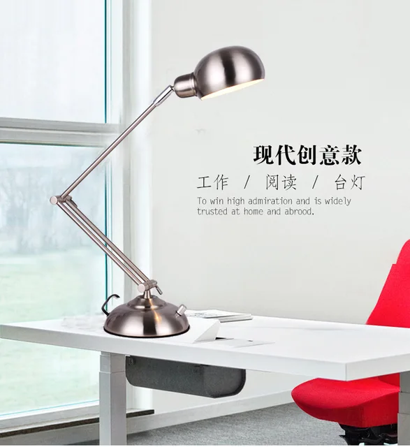Long Arm Desk Lamps Flexible Led Lamp Table Lighting Foldable Office
