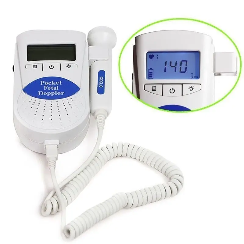 

2MHz Blue Sonoline-B LCD Display Baby Heartbeat Tones Fetal Monitor For Pregnant Women With Gel Prenatal Fetal Doppler