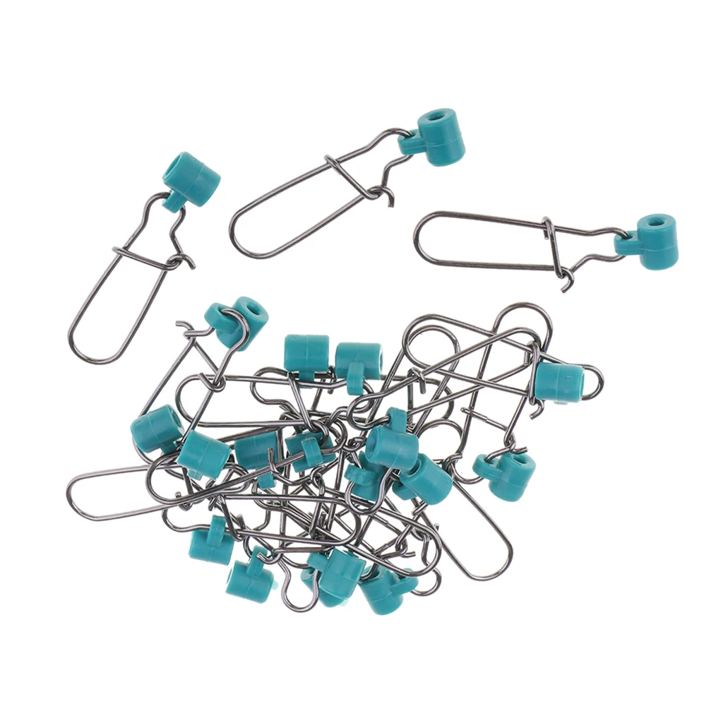 40pcs High-strength Fishing Line Sinker Slider Slides Hook Snap for Fish Finder