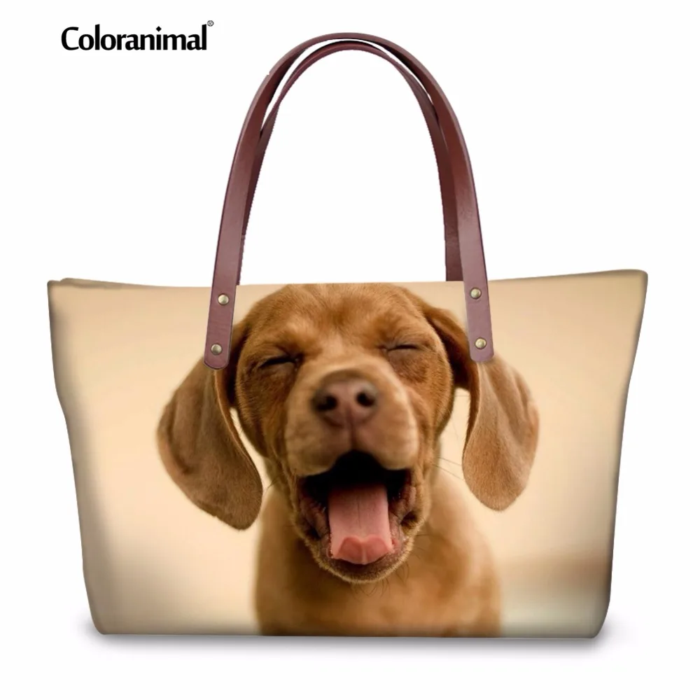 Coloranimal 3D животное Йоркширский терьер/собака vissla Печать Большая емкость сумки