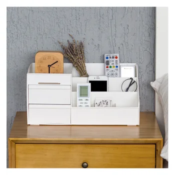 

1 Pcs Multi-functional make up organizer Container Jewelry Box Plastic Cosmetic Storage Box With Small Drawer Desk Sundries