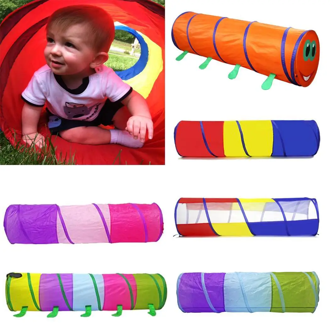 

Portable Kids Play Tunnel Foldable Toy Tent Children Casual Indoor Outdoor Toy Gifts Lightweight, removable
