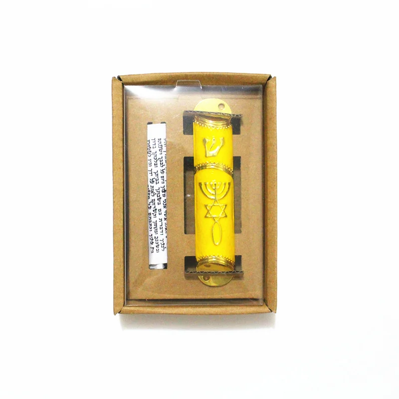 Еврейский чемодан Mezuzah ручной работы Mezuza с Торы пергамент свиток Mezuzah|Ювелирная