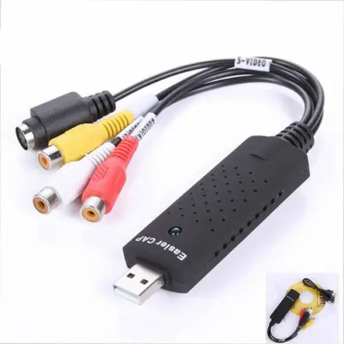 Простая крышка USB 2 0 адаптер Запись VCR VHS видео для ПК AV S DVD win 7 8 32 64|video to pc|video usbvideo vhs