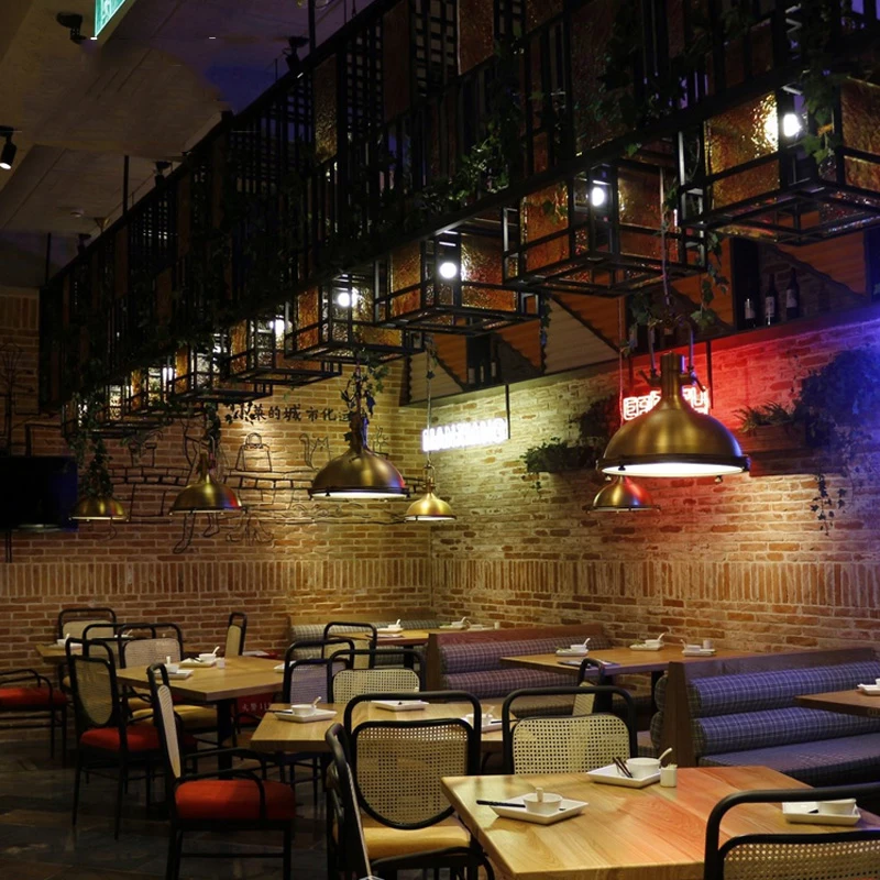 Adjustable chain pendant lamp retro loft lamp dining room office internet bar club pub cafe lights