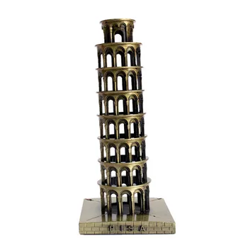 

Tour Souvenir Italy The Leaning Tower of Pisa Souvenir Metal Model Bronze Colors Household Decor Creative Birthday Gift