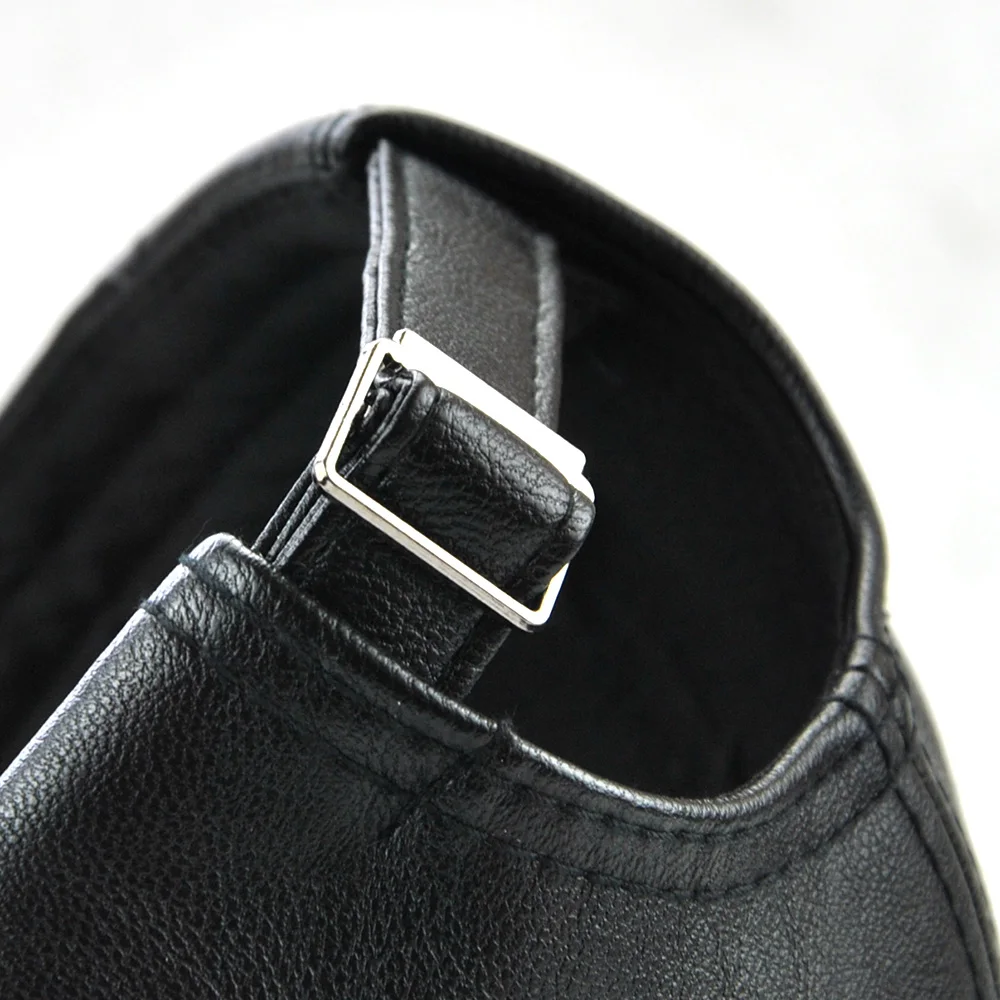 Xthree New fashion high quality faux leather Cap fall winter hat casual snapback baseball cap for men women hat wholesale