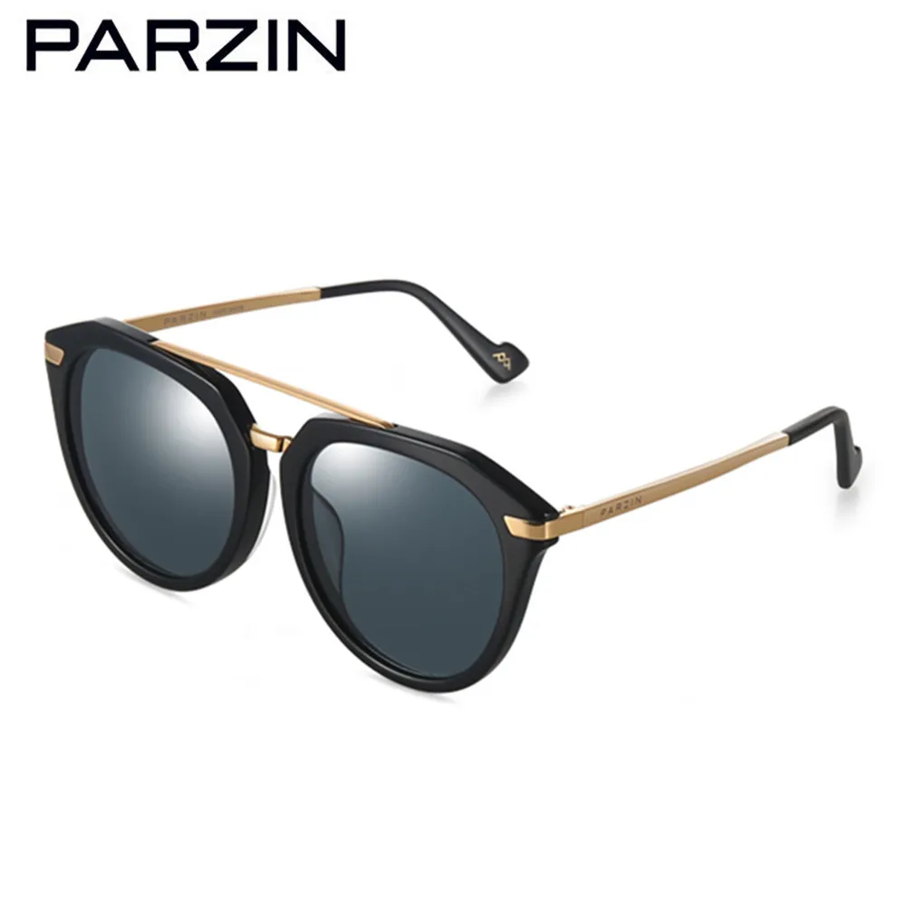 

PARZIN Cat Eye Sunglasses Women Polarized Anti-UV Sun Glasses For Women Vintage Oversized Ladies Shades With Packing Box 9757