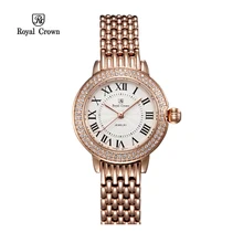 Woman Ladies’s Watch Swiss Quartz Sapphire Crystal Trend Fancy Gown Bracelet Luxurious Get together Woman Birthday Present Royal Crown Field