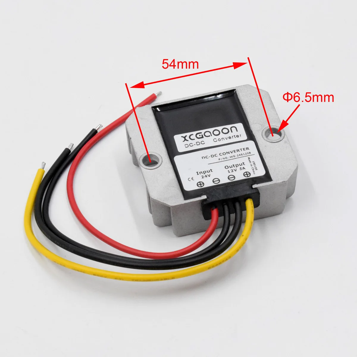 XCGaoon DC преобразователь Адаптер вход 24V (диапазон напряжения 16 V 40 V) выход 12V 5A 60W