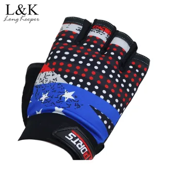 

LongKeeper Half Gloves Sports Weight Lifting Body Building Fitness Men Womens Gym Gloves Anti Slip Training Exercise Mitts