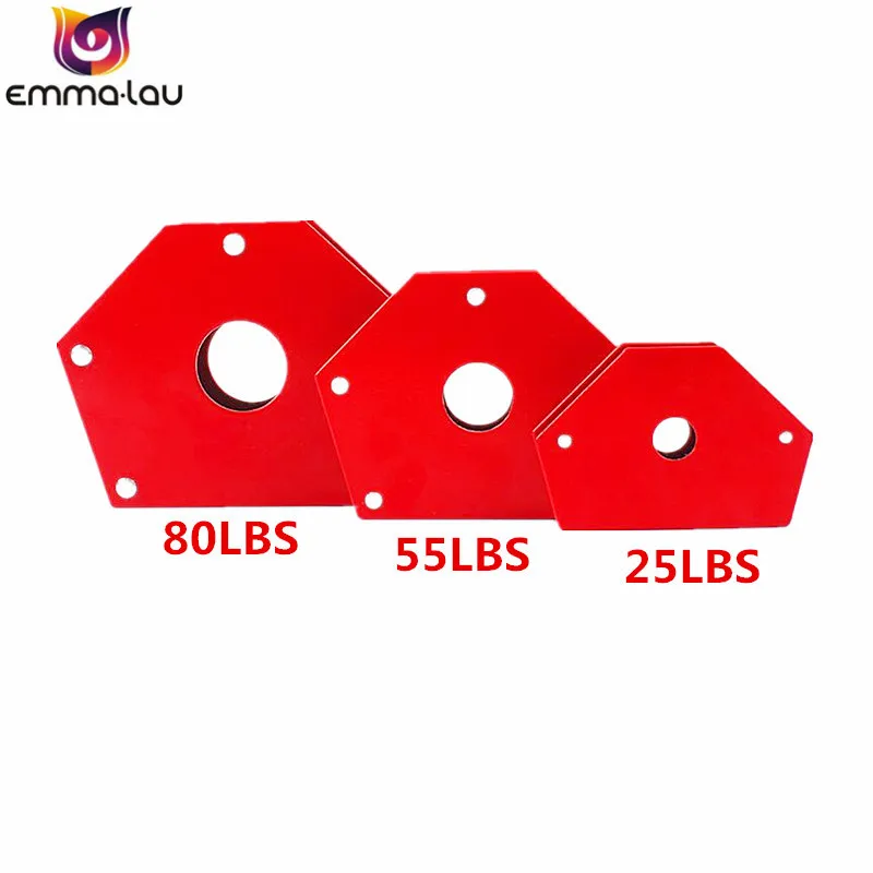 

55LBS Magnetic Welding Locator Holder 30/45/90/135 Degrees Arrow Magnet Holder Powerful Soldering Assembly Welding Tools