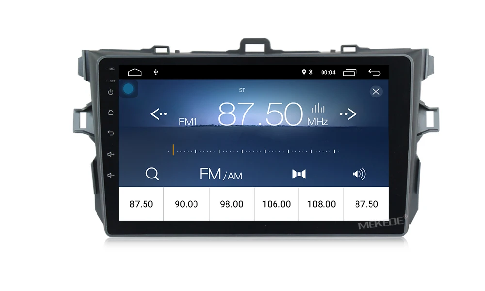 Top MEKEDE Car multimedia player Radio stereo Car Android 8.1 For toyota corolla 2007-2011 with Navigation Stereo  (No dvd) WIFI BT 10