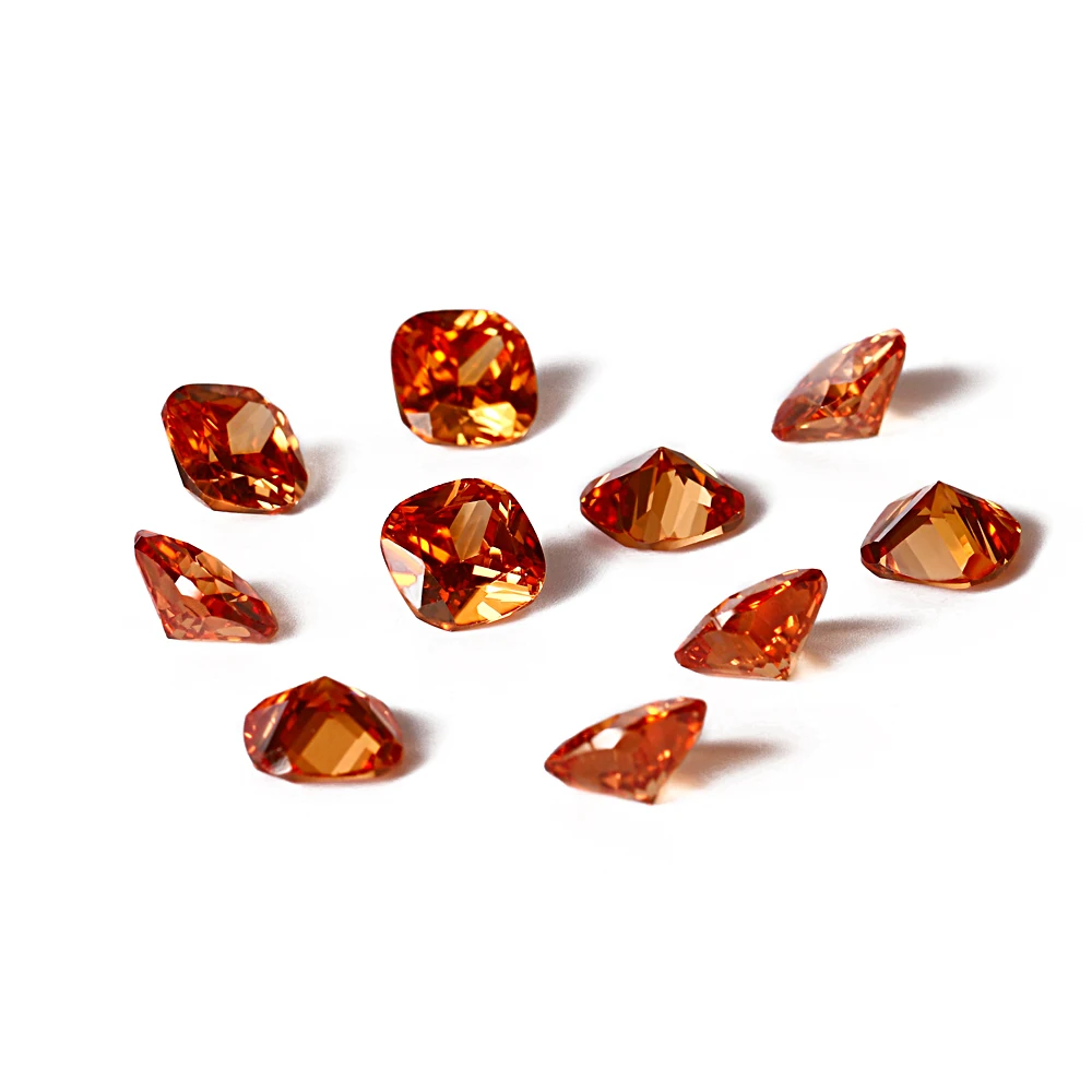 12-13ct Loose Gemstone Fashion 12x12MM Square Cut Champagne Smoky Quartz Stones Decoration Jewelry Gifts 10 pcs/set