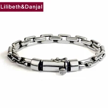 Браслет «Лучший Друг» натуральная 925 пробы Серебряные ювелирные изделия для Для мужчин Для женщин Винтаж счастливая пара цепь браслет B44