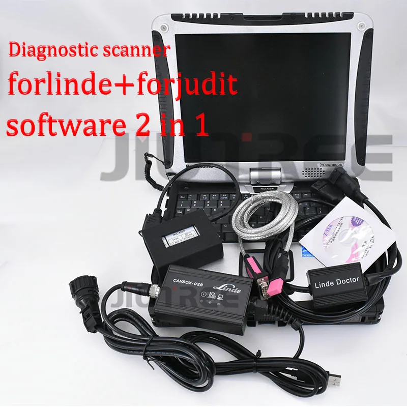 

JIUTREE forklift loader Diagnostic scanner for Judit 4 Jungheinrich Incado Kit and for linde pathfinder canbox sofrware 2 in 1