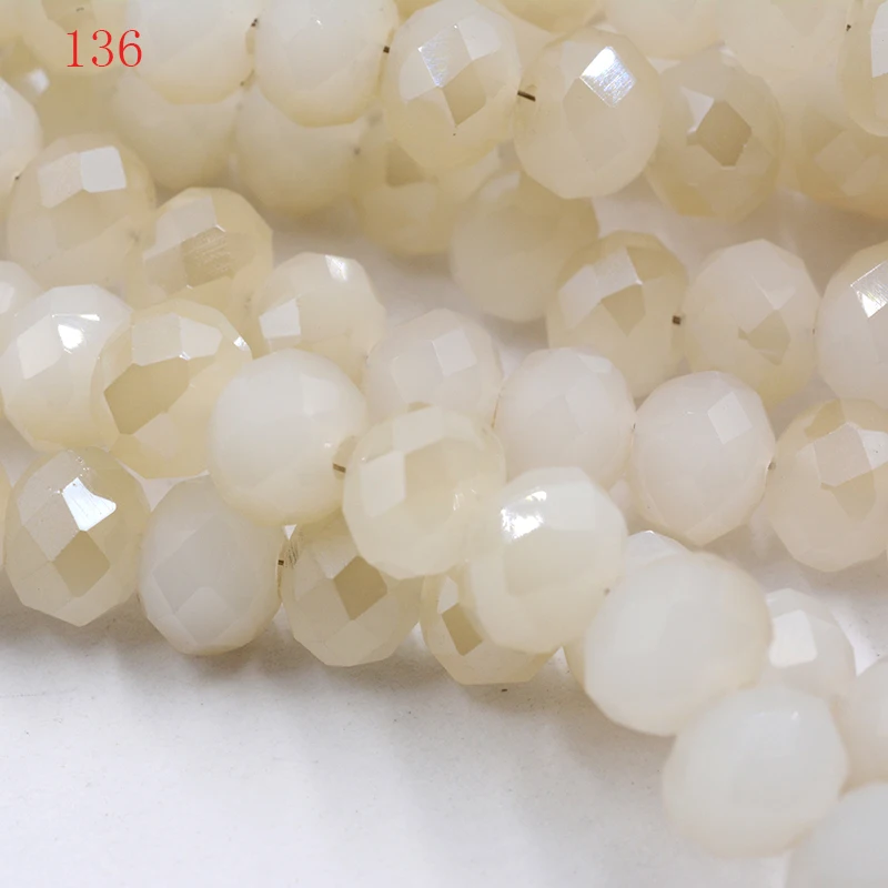 

Wholesale 145pcs AB Faceted Glass Crystal Loose Spacer Beads 3x2mm