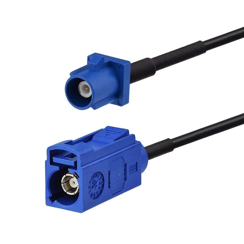

Fakra Blue C Male to Fakra Blue C Female GPS Antenna RG174 Pigtail Extension Cable