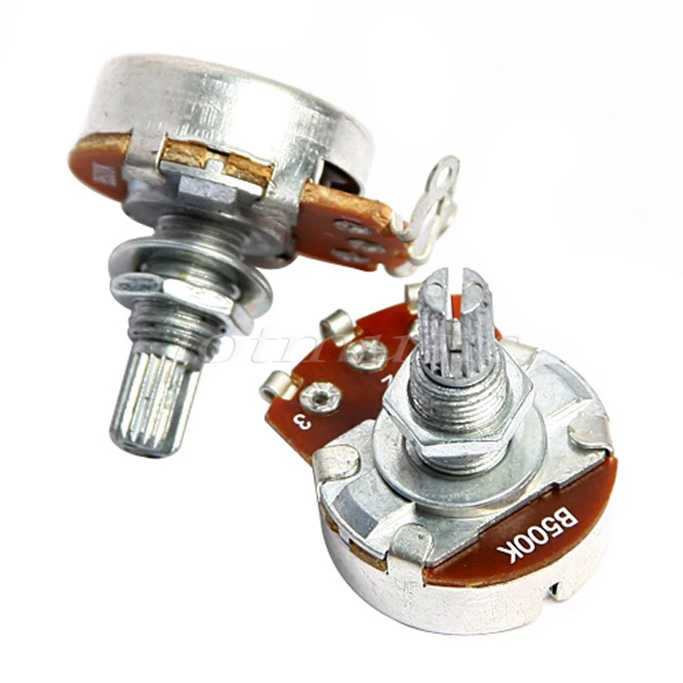 2 шт. потенциометр 500K B 24 мм базовый диаметр/вал 18 мм|24mm potentiometer|shaftshaft potentiometer |