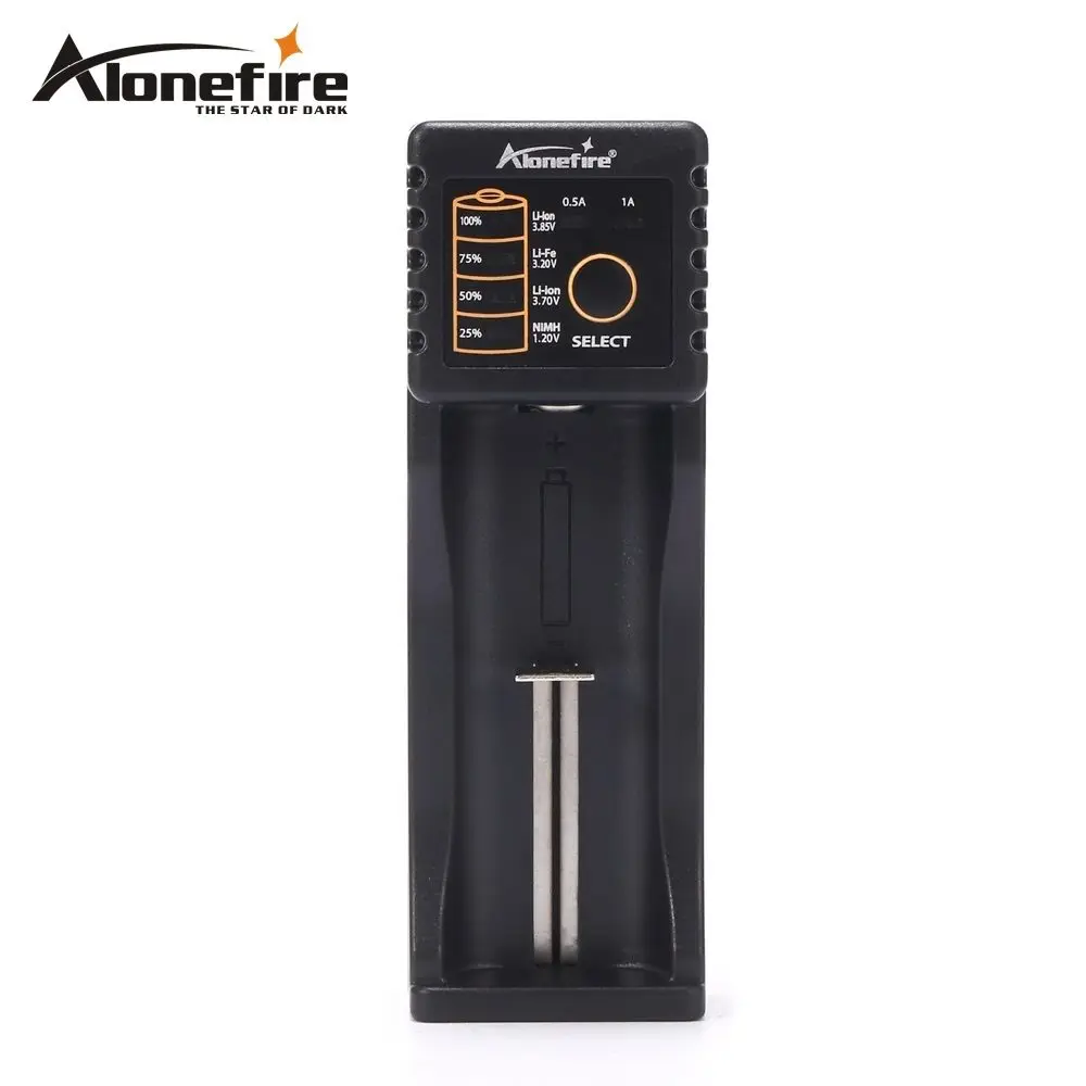 AloneFire MC100 18650 зарядное устройство для 26650 16340 CR123 LiFePO4 1 2 V Ni MH Cd перезаряжаемый