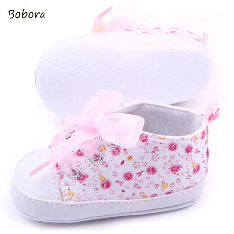 font b Baby b font Shoes Girls Cotton Floral Infant Soft Sole font b Baby