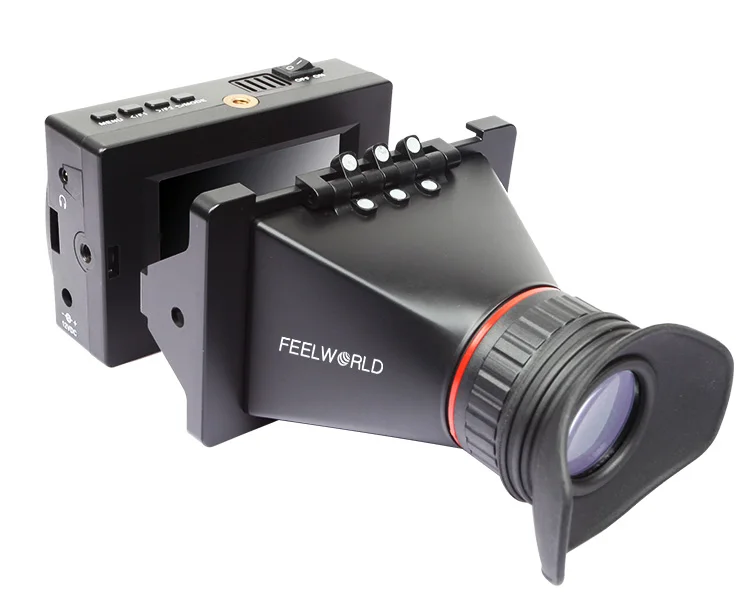 

FEELWORLD S-350 3.5" LCD Screen 2.5X Magnification SDI Electronic View Finder for DSLR Camera Video BMPCC BMPC BMCC GH4 FS7 A7S