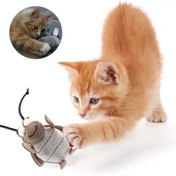 

Cat Toy Little Bee Shaped Sounding Vocal Pet Interactive Toy Plush Doll Cat Scratcher Pet Products