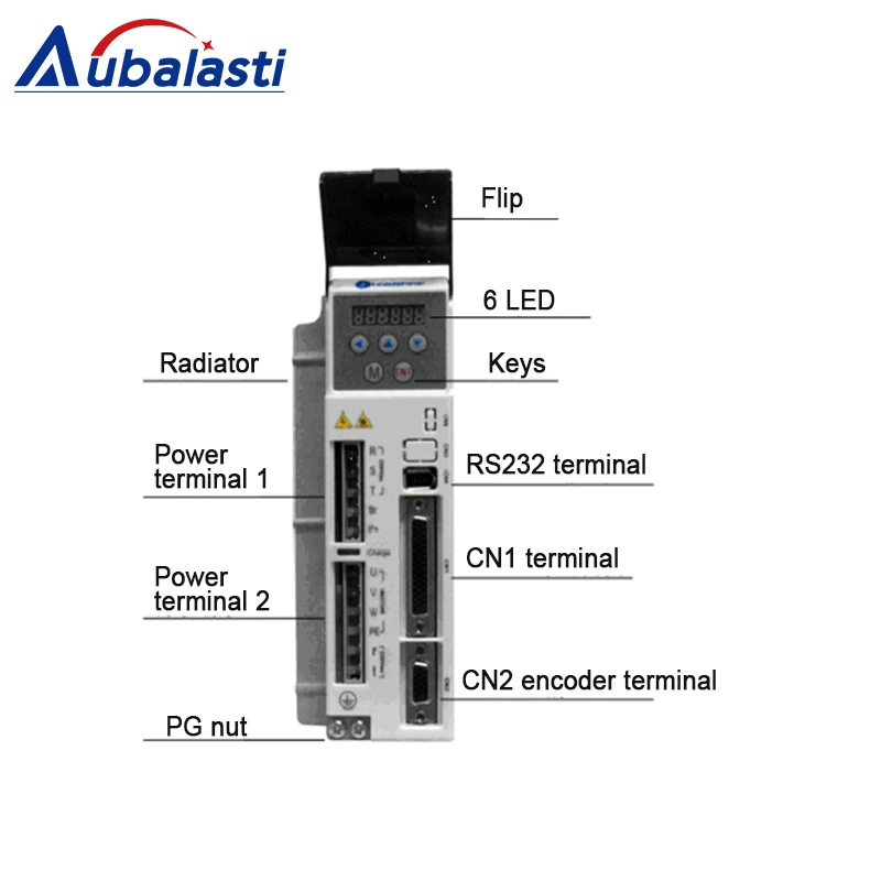 Leadshine 200 Вт Серводвигатель ACM6002L2H-B0-D-SS V1.0+ сервопривод L5-400Z входное напряжение AC220V скорость 3000 об/мин