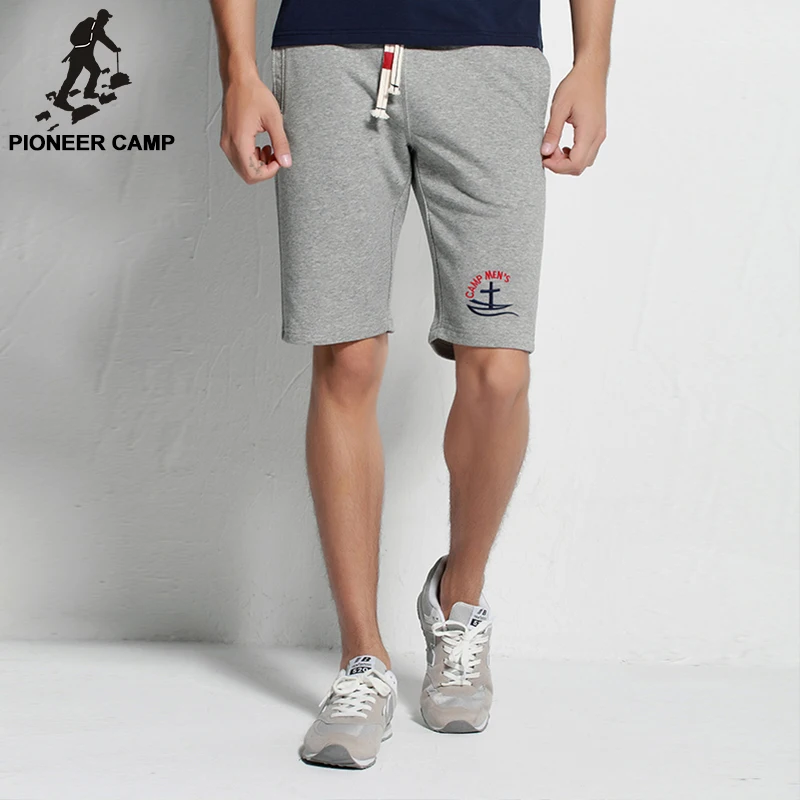 Pioneer camp. envío libre! 2017 nueva moda hombre pantalones cortos de playa pantalones cortos de algodón hombres pantalones poco elástica|pants bikini|mens drawstring beach pantsmen pant - AliExpress