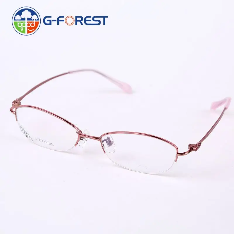 Ultra light titanium eyeglasses frame reading glasses Women 2016 Spectacle Frame With Box