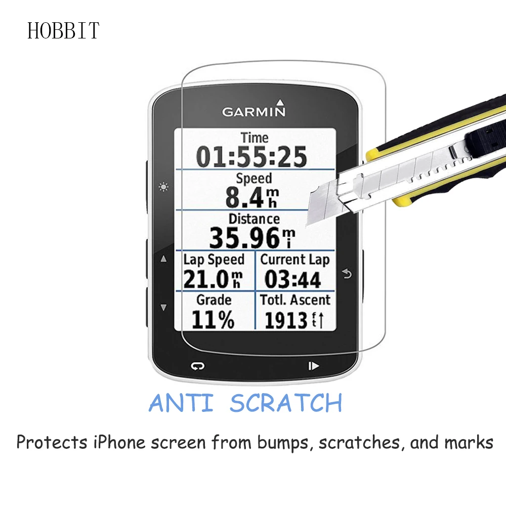 2 шт. в упаковке для Garmin Edge 520 0,3 мм 2.5D 9H закаленное стекло для защиты экрана ультратонкая кристально чистая устойчивая к царапинам пленка для кожи