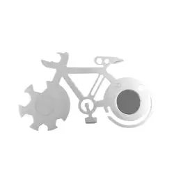 Титановый в форме велосипеда EDC multi-инструмент карта компактный и портативный ключ Отвертка Велоспорт Кемпинг Выживание брелок новый