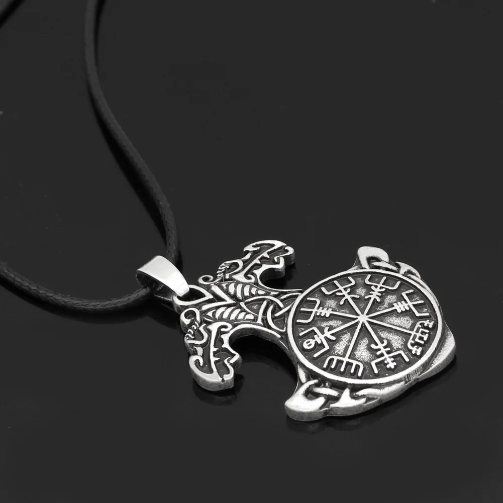Скандинавский Викинг thor hammer Mjolni helm of awe символ Одина скандинавских амулет с