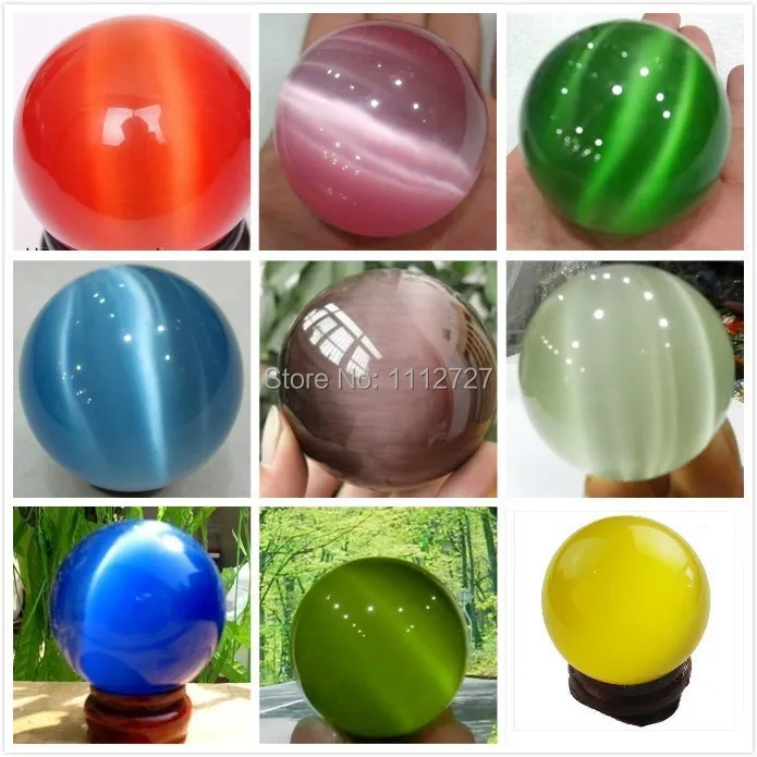 

Trendy Accessory Crafts Parts Diy 40mm Optional Colors Mexican Moonstone Sphere Chalcedony Crystal Stones Balls Gifts Fitting