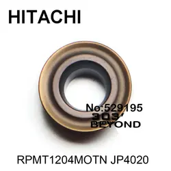 Rpmt1204motn Jp4020, hitachi Твердосплавный Наконечник для токарного станка вставка, оригинальные импортные фрезерные вставки. использование для