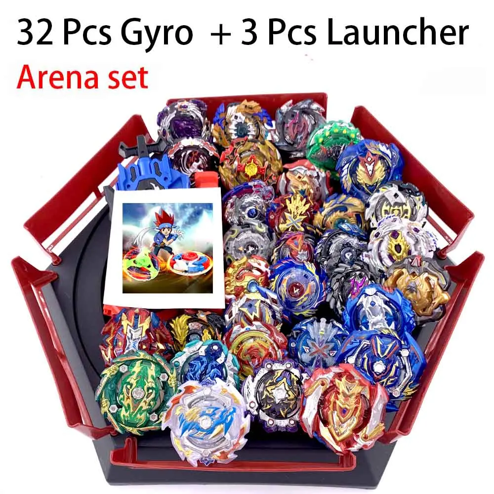 Все топы набор пусковых устройств Beyblade GT God Bey blade blades Burst высокая производительность Battling Top Toys для детей Bables Bayblade - Цвет: 26-ZDP-35PCS