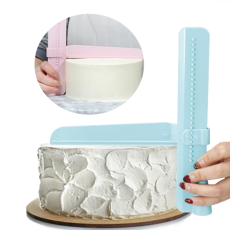  Cake Scraper Smoother Adjustable Fondant Spatulas Cake Edge Smoother Cream Decorating DIY Bakeware 
