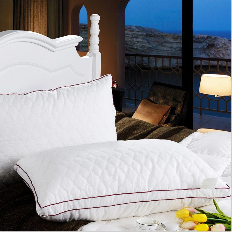 High Elastic Neck Pillow Home Hotel Textile Healthy Body Pillows Cotton Fabric Superfine