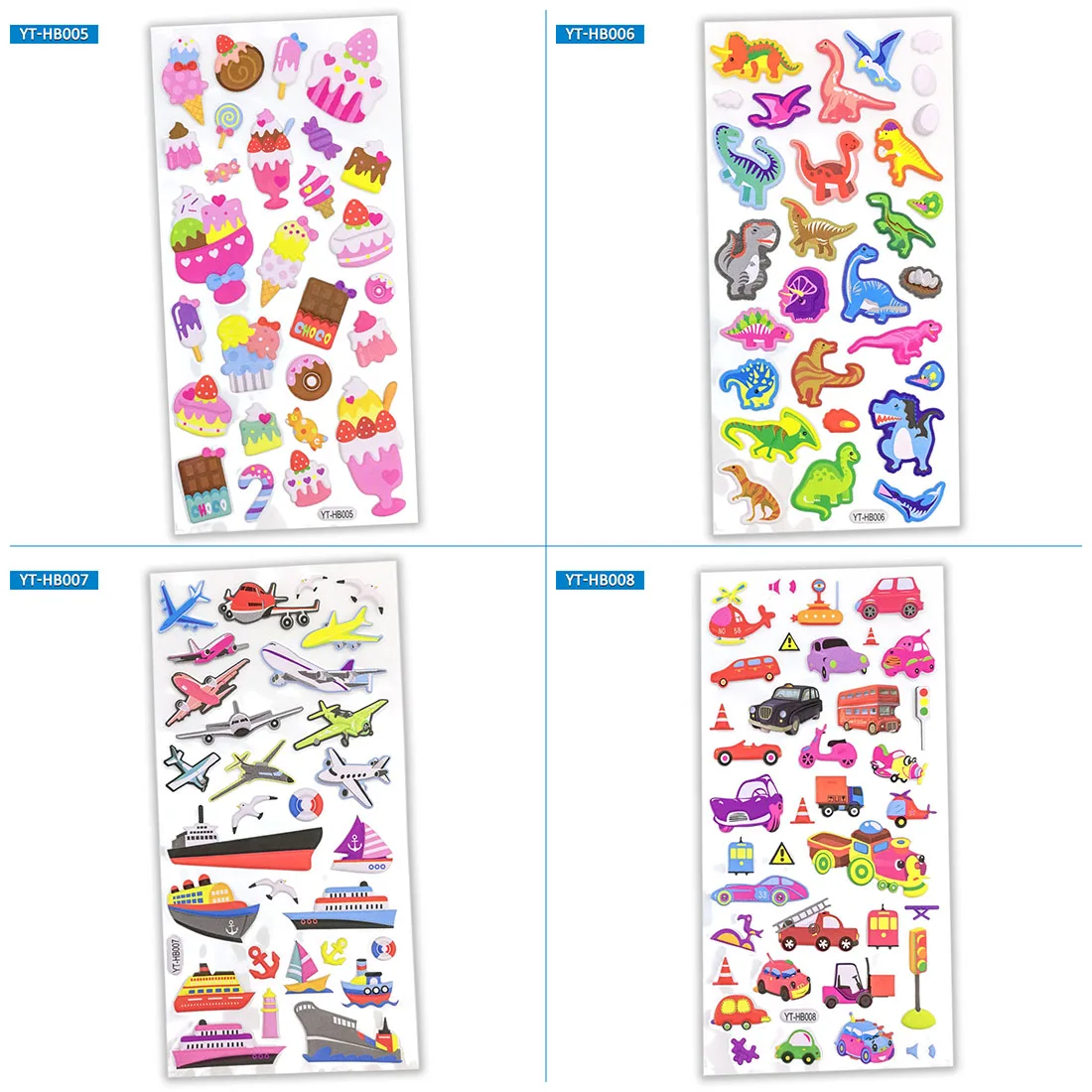 Cute Cartoon Color 3D Foam Sponge Dinosaur Marine Animal Wildlife Car Truck Plane Steamship Scrapbook Kids Children Gift Sticker Cute Cartoon Color 3D Foam Sponge Dinosaur Marine Animal Wildlife Car Truck Plane Steamship Scrapbook Kids Children Gift Sticker
