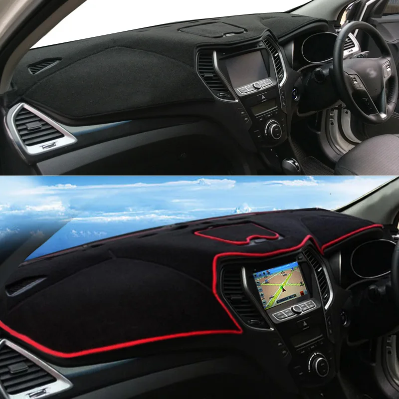 Для Hyundai Santafe IX45 2013 2018 коврик для приборной панели с правым приводом Защитная