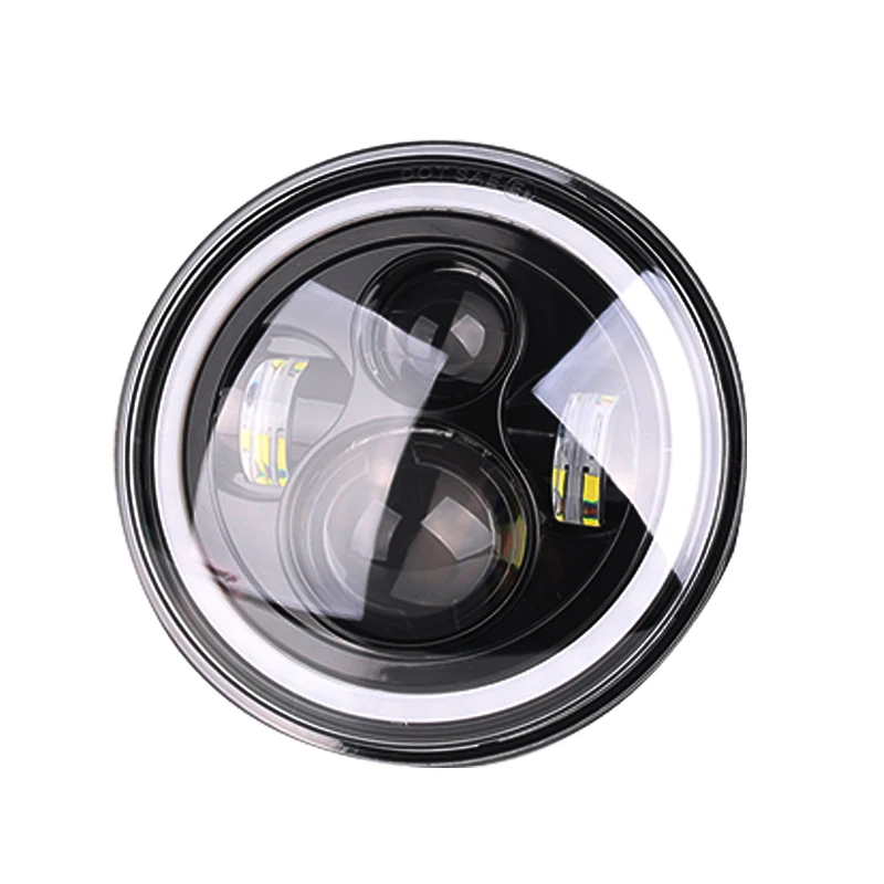 For Lada 4x4 urban Niva 7inch Headlamp Full Function RGB Halo Angel Eyes LED Headlight for Jeep JK LJ Accessories