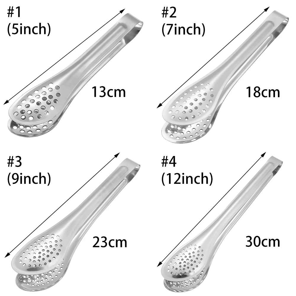 4 размера многофункциональные щипцы для еды с антипригарным покрытием для приготовления барбекю, кухни, для приготовления торта, стейка, сервировочная посуда, кухонные инструменты, антинагревающие щипцы для еды