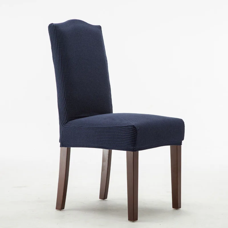 Хлопок спандекс универсальный чехол для стула домашний стул для столовой чехлы 9 цветов ресторан отель украшение для банкета эластичный чехол - Цвет: dark blue