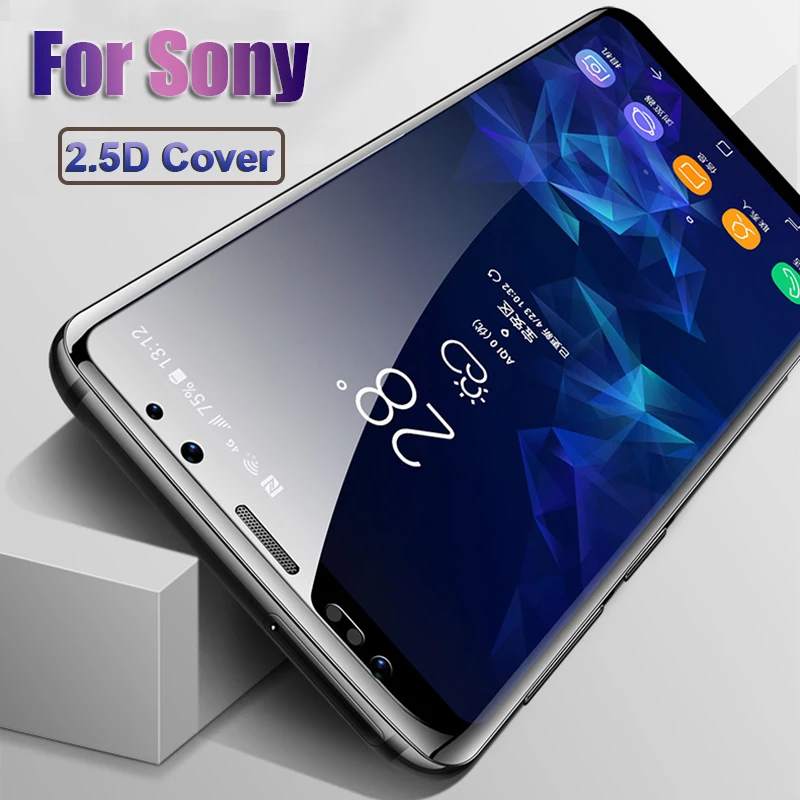 2.5D For Sony Xperia 10 1 II Tempered Glass xperia XZ2 XZ1 XA2 Ultra XA1 Plus Screen Protective 9H Film | Мобильные телефоны и